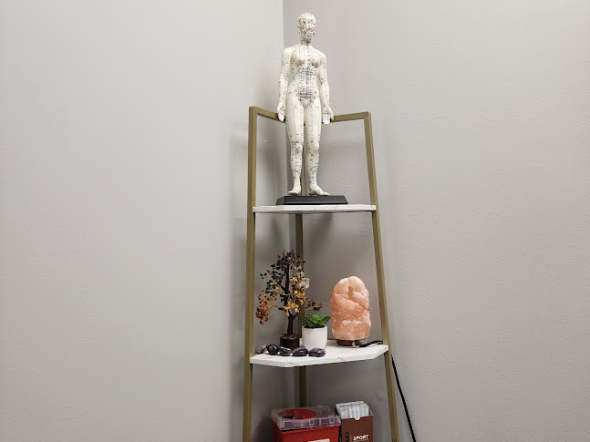 Peaceful waiting area with natural decor and comfortable seating